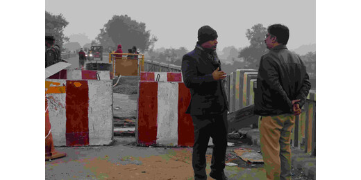 पुल मरम्मती का निरीक्षण, जाम से निजात के लिए वन-वे यातायात व्यवस्था लागू